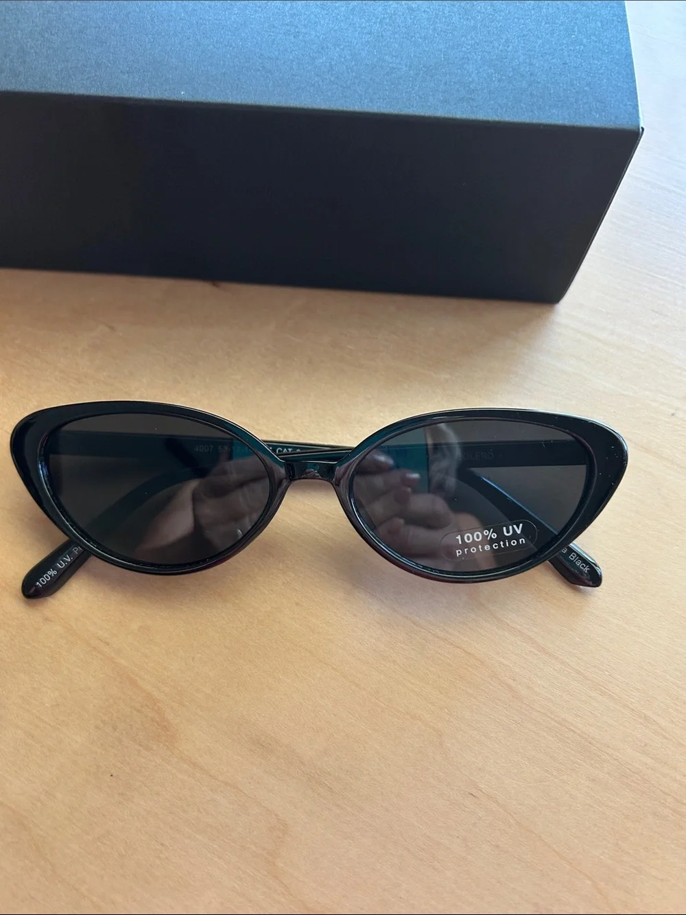 Womens retro slim cat eye sunglasses